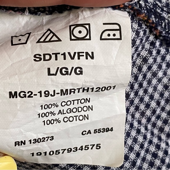 Lee Rider Pink Blue Lightweight Long Sleeve Button Up Shirt - Picture 9 of 9